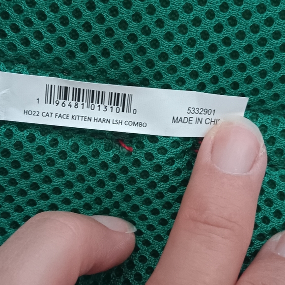 Free With Any Purchase! Merry & Bright~Red & Green Cat Christmas Harness NWOT - Picture 5 of 6